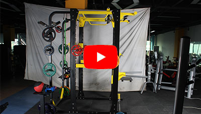 博菲特框式深蹲架 多功能深蹲架演示使用视频