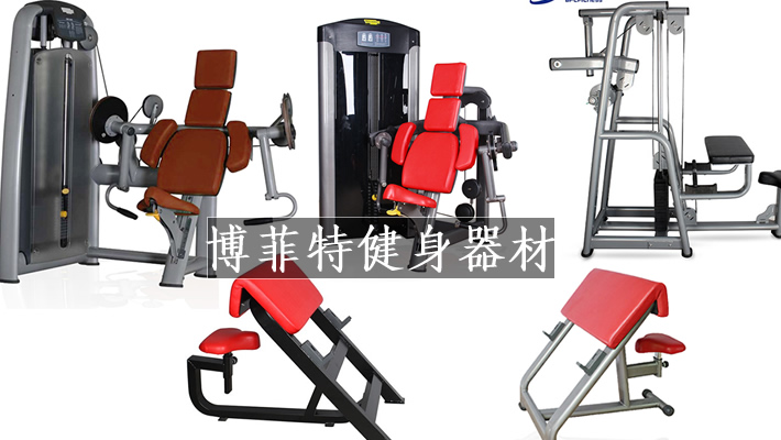 健身房练二头肌的器材